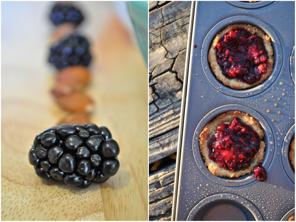 blackberries + almonds